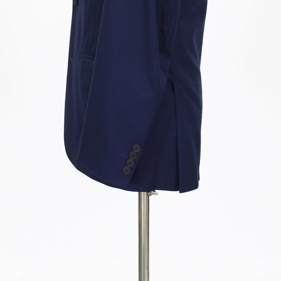 Nordstrom 36R Navy Solid 2-Button Sport Coat Blazer Jacket P360 - Picture 8 of 11